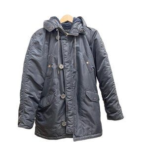 J. Crew Military Parka Jacket Navy Size Medium